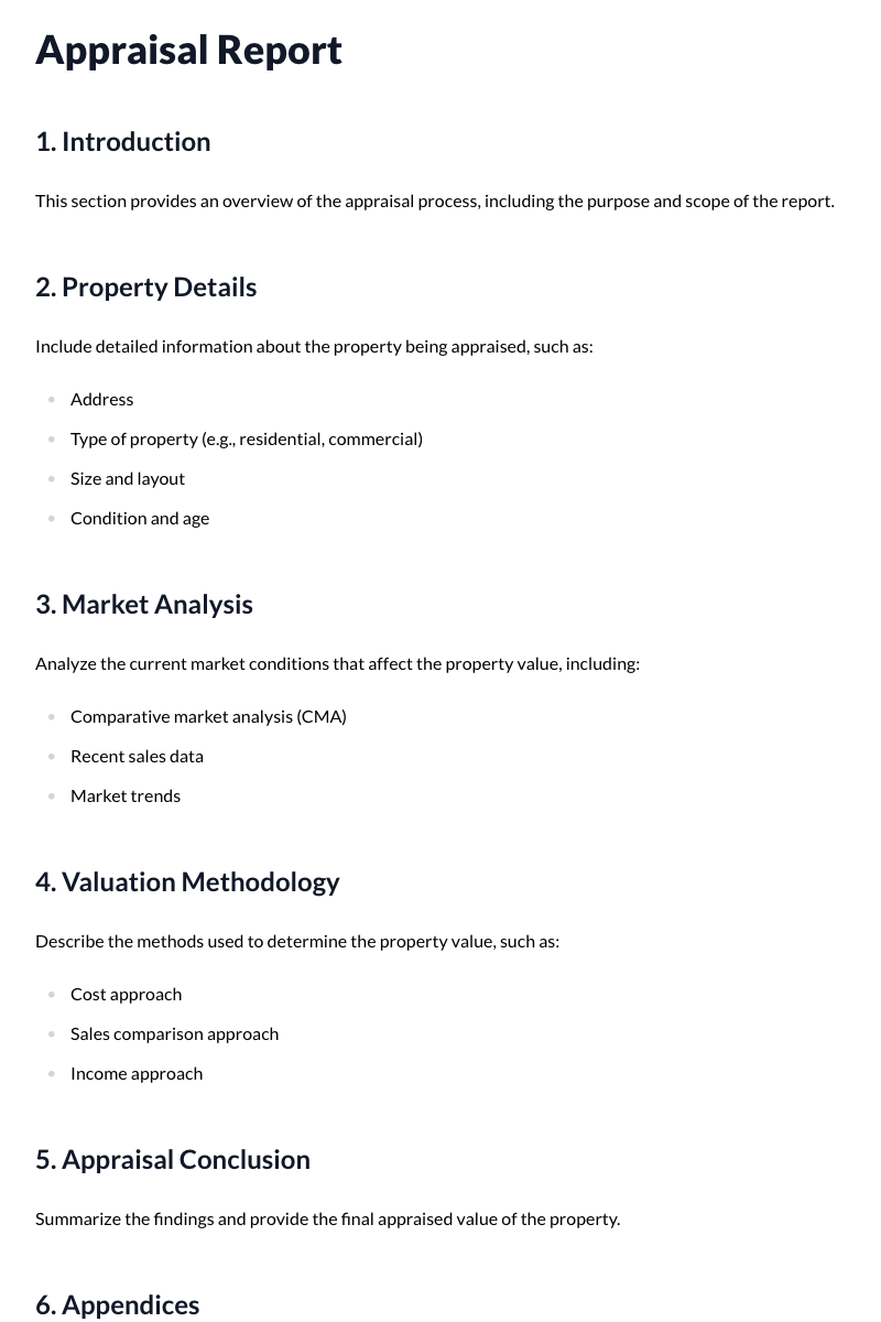 Appraisal Reports