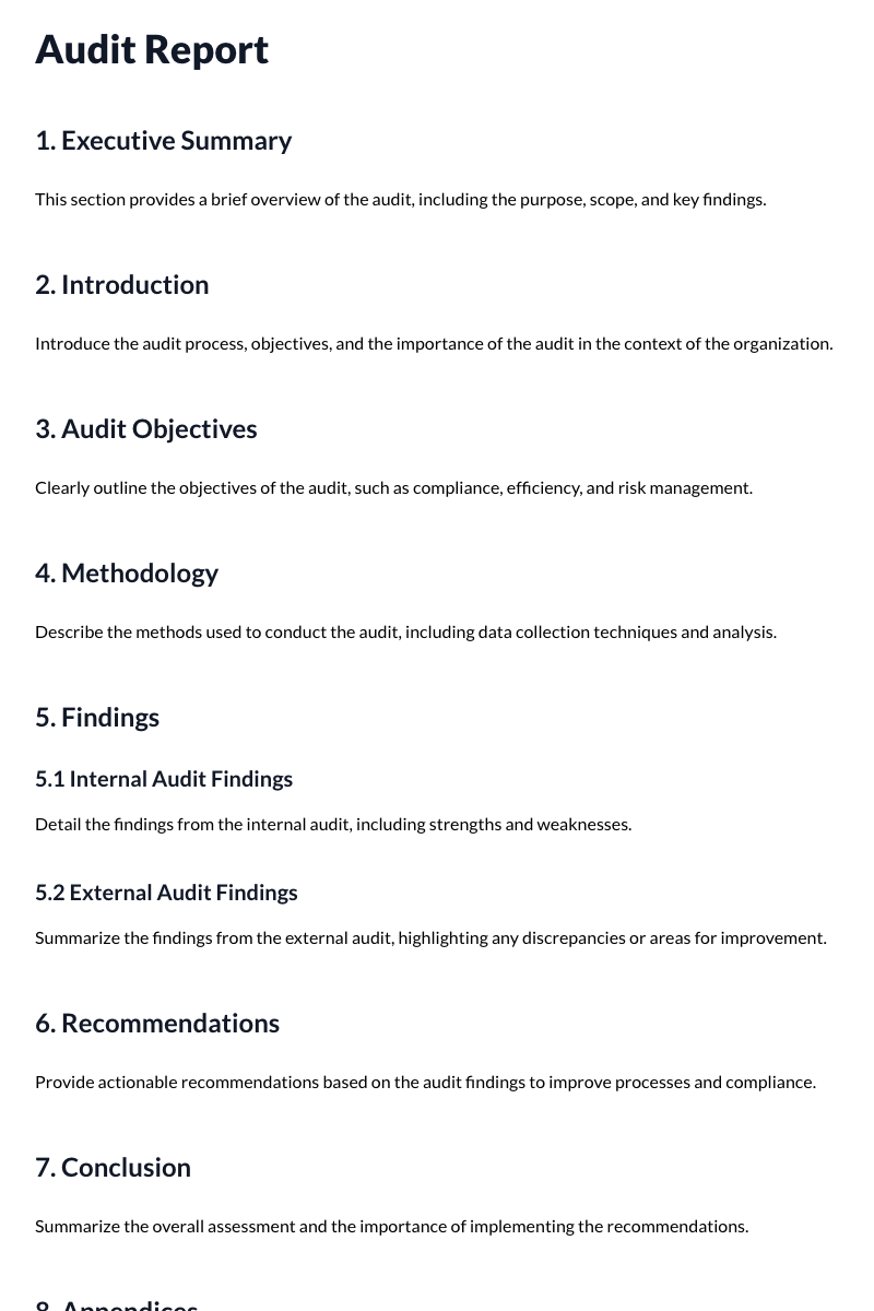Audit Reports (Internal & External)