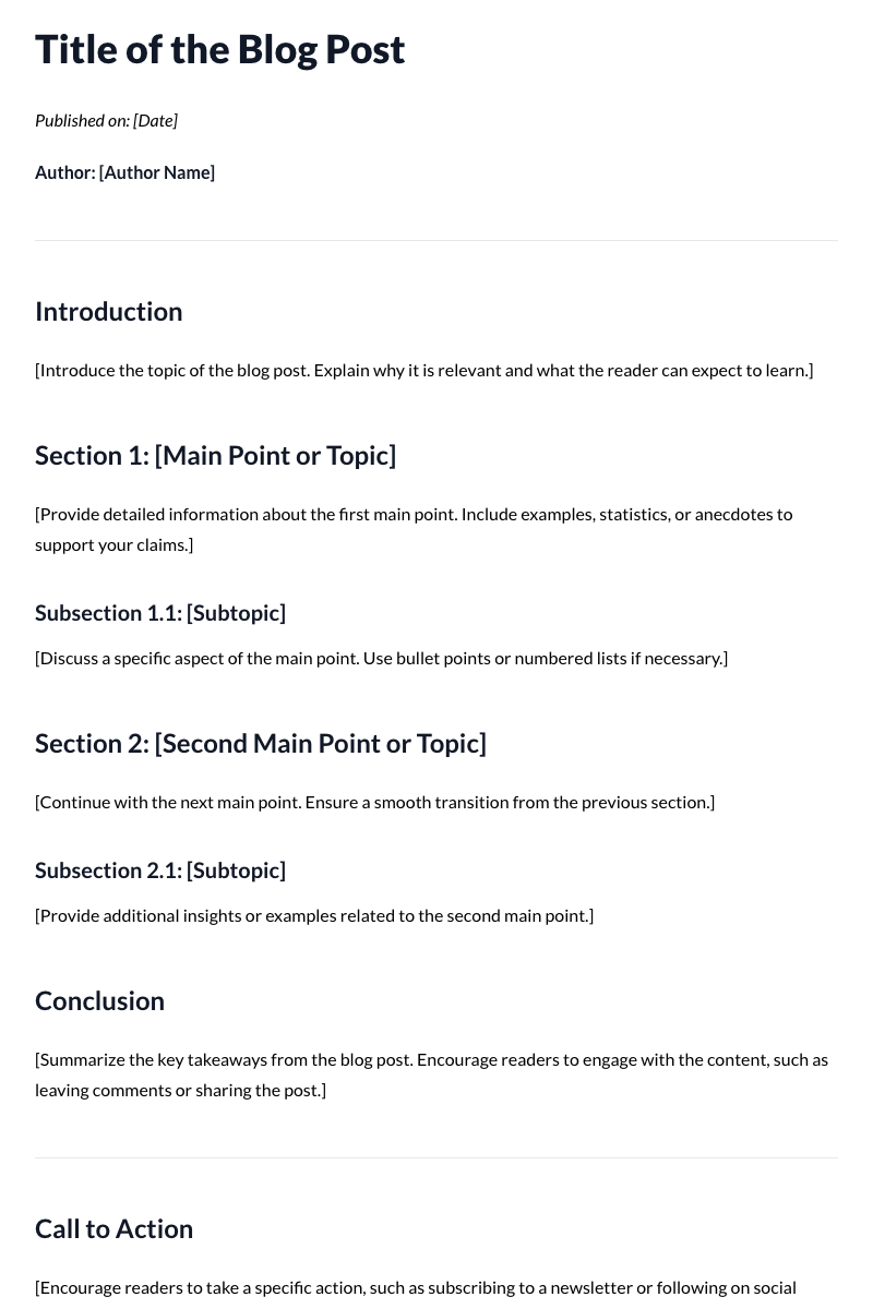Blog Post Template