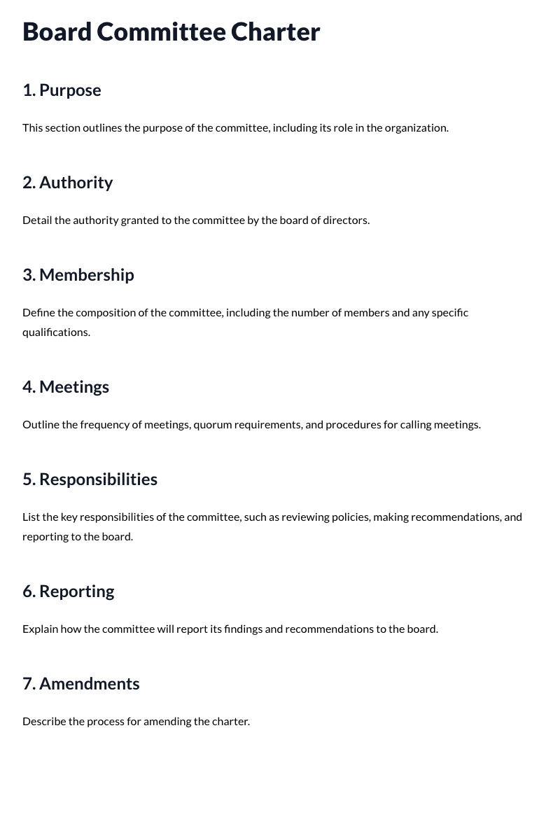 Board Committee Charter