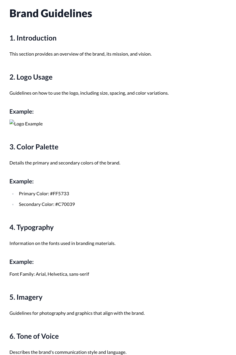 Brand Guidelines Template