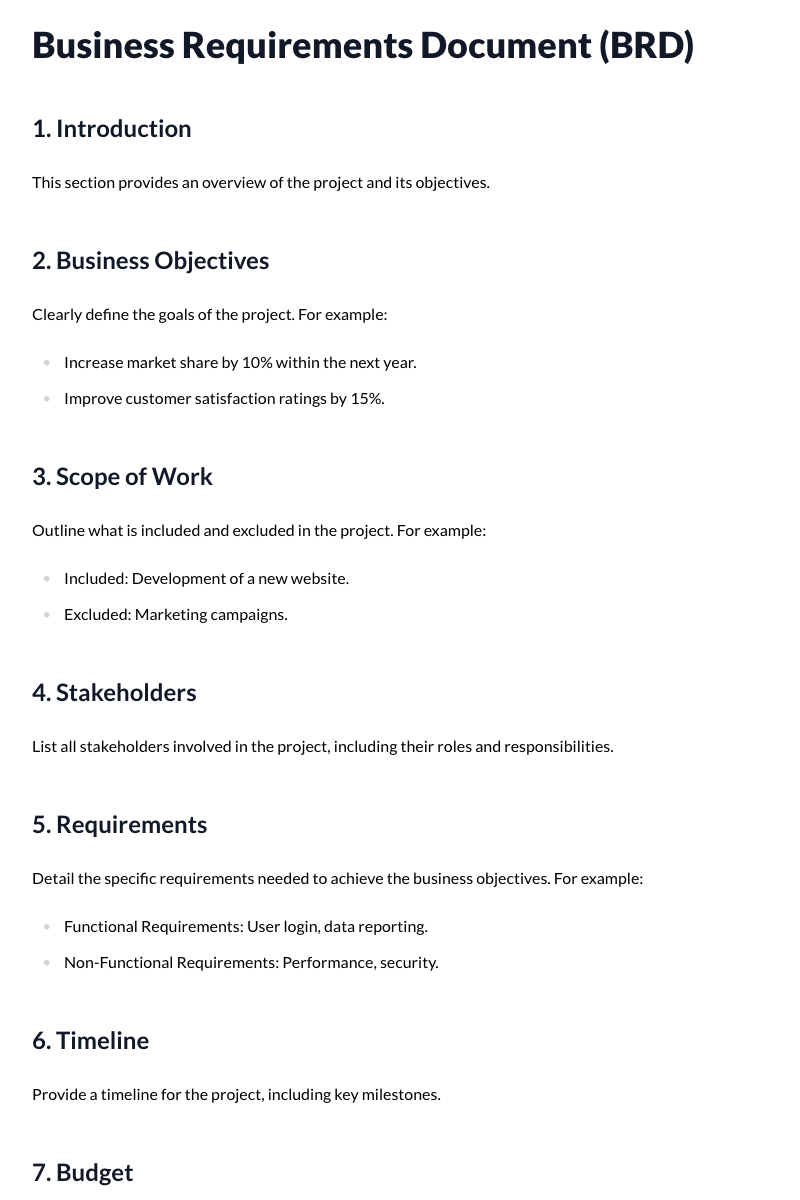 Business Requirements Document