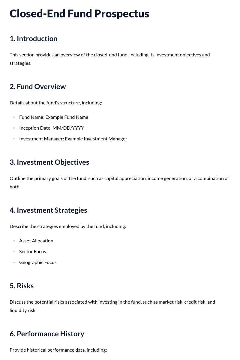 Closed-End Fund Prospectuses