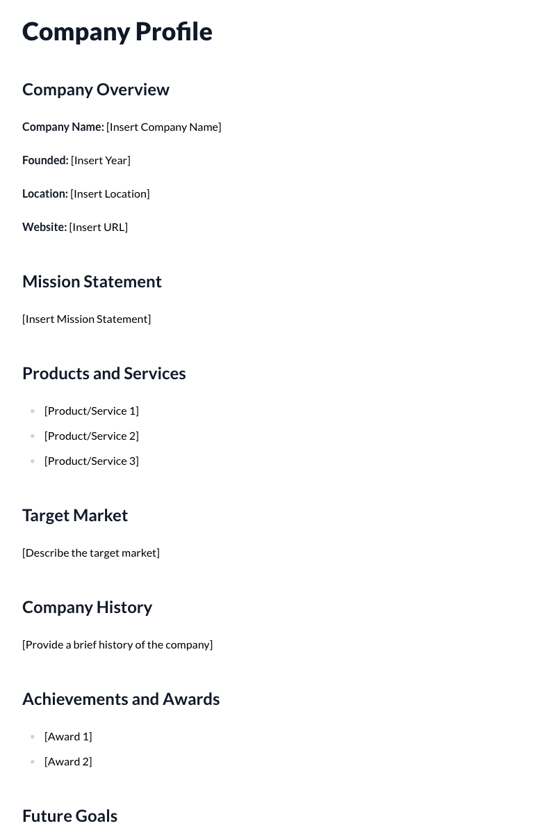 Company Profiles