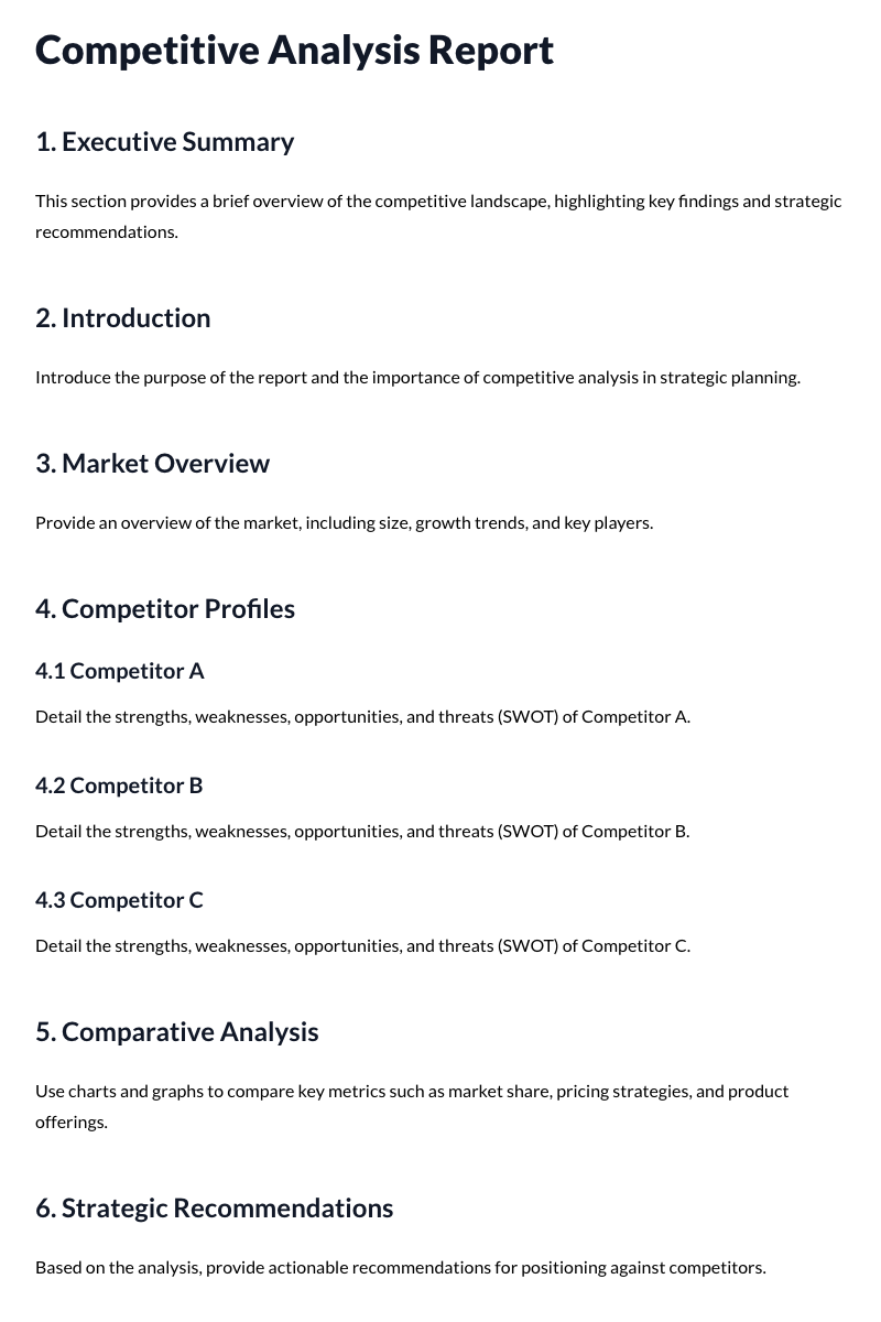 Competitive Analysis Report