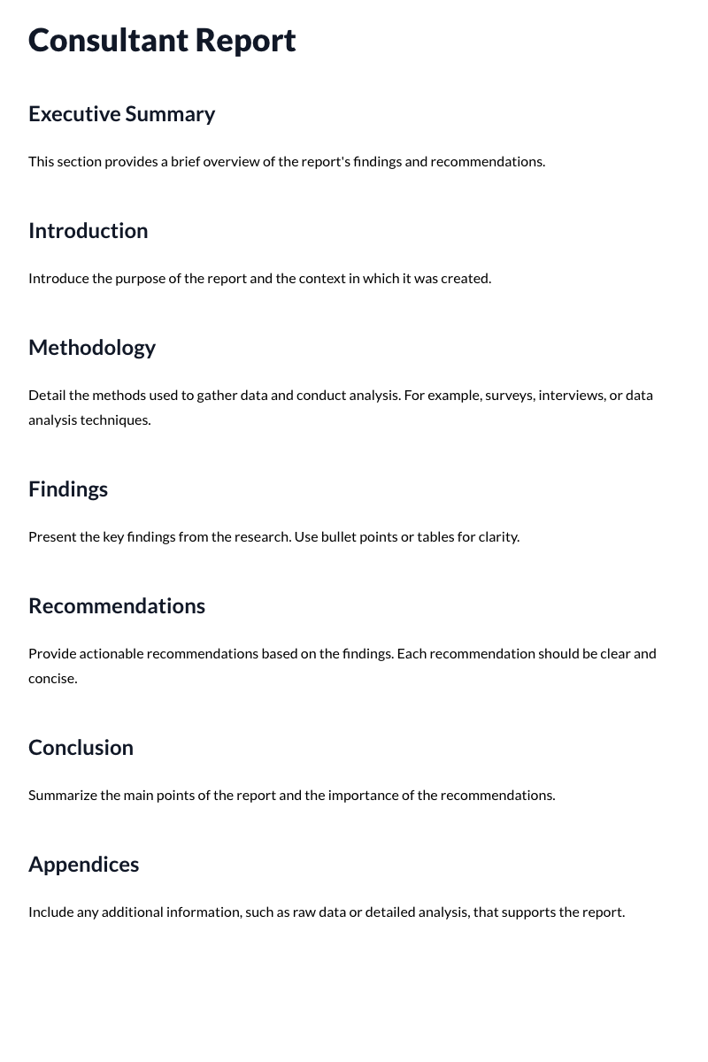 Consultant Reports