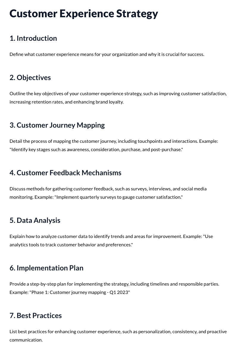 Customer Experience Strategy