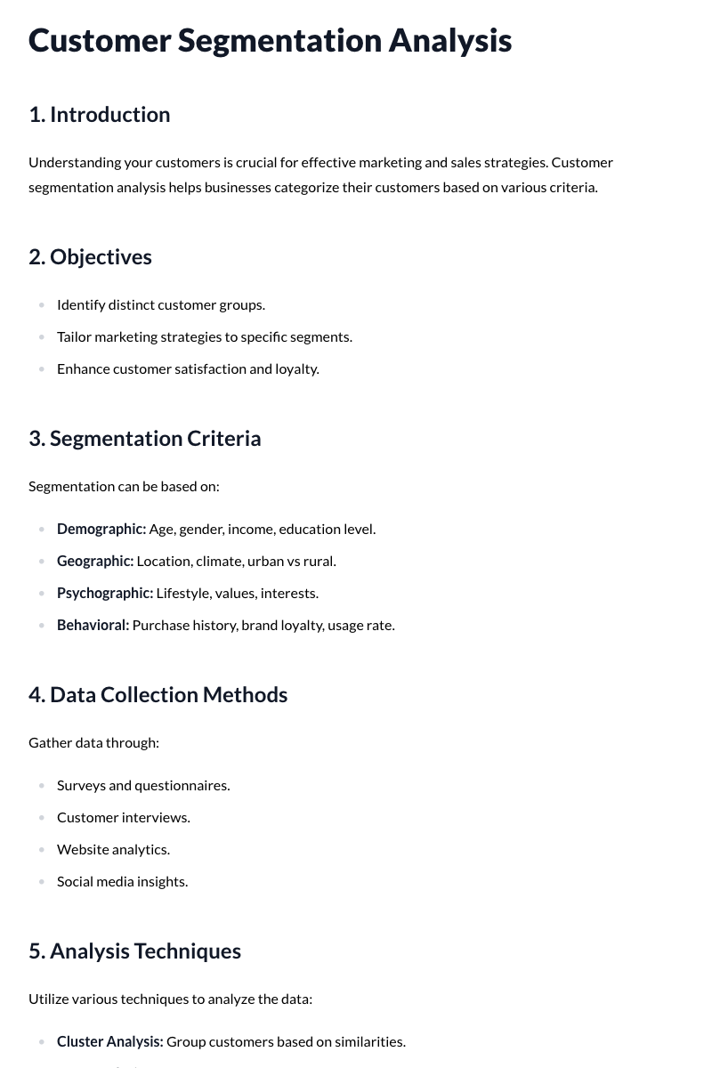 Customer Segmentation Analysis