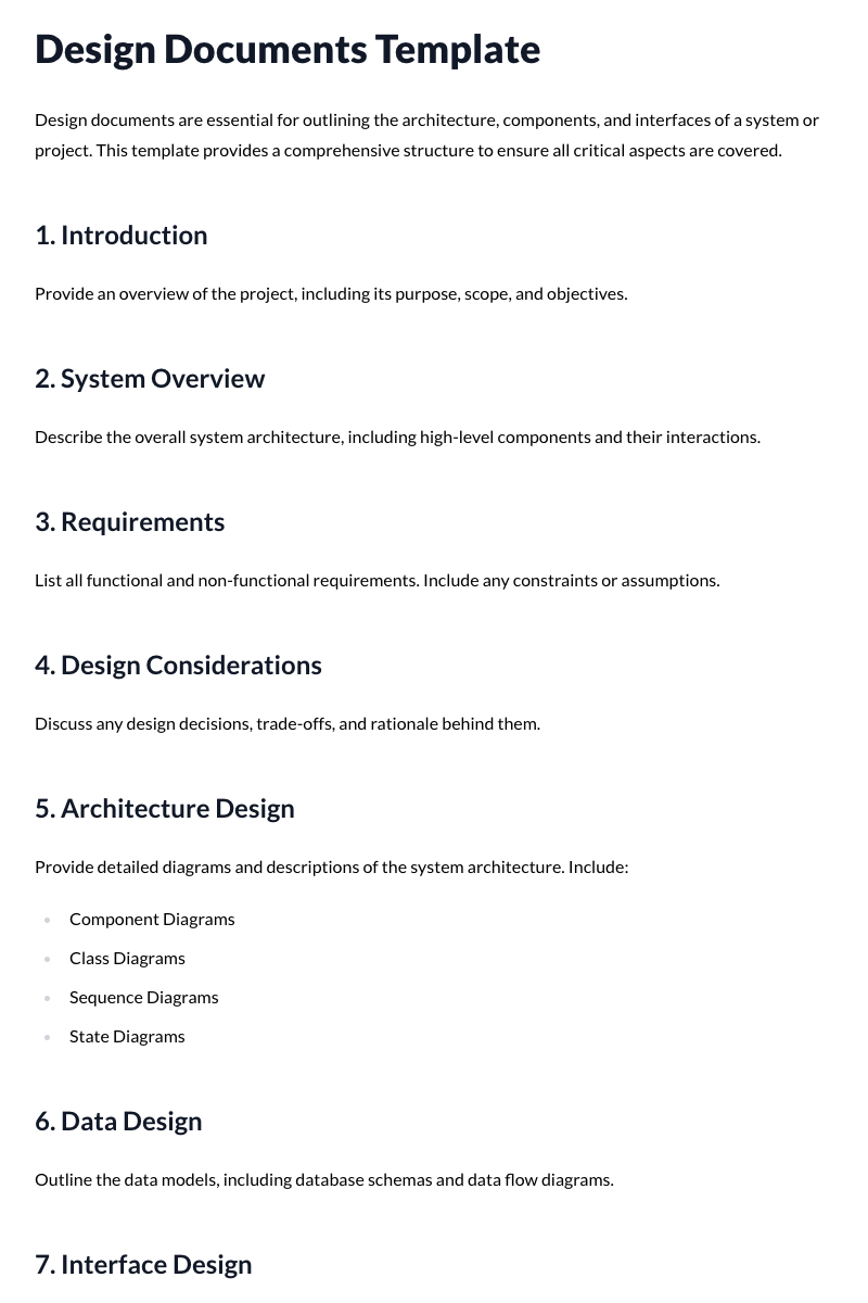 Design Documents