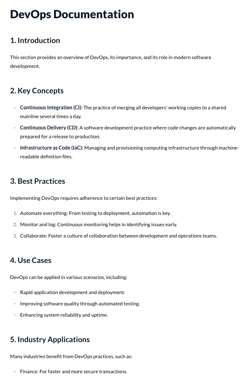 DevOps Documentation
