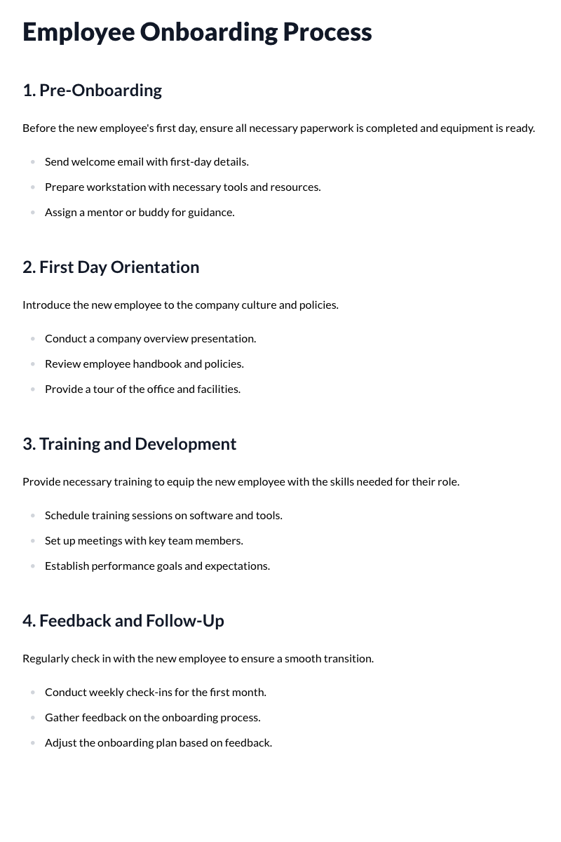 Employee Onboarding Template (Process)