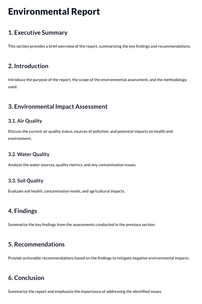 Environmental Reports