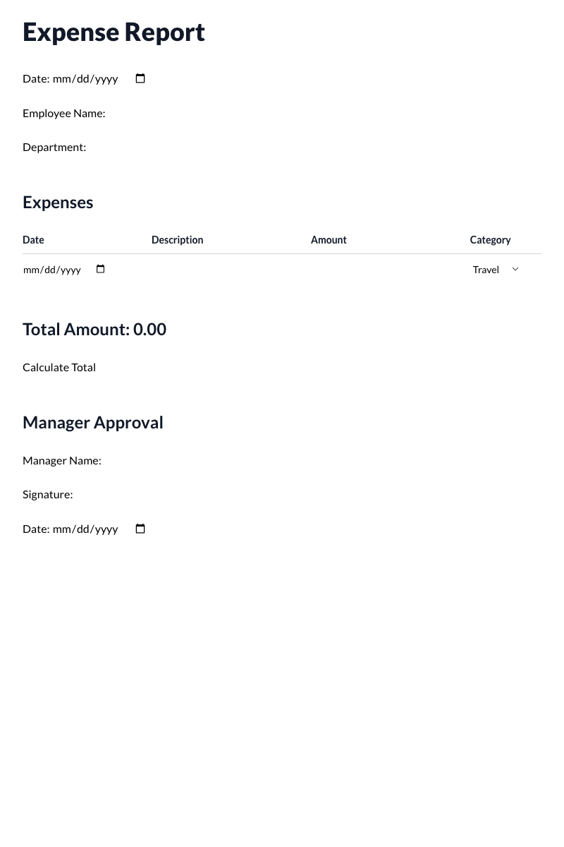 Expense Reports