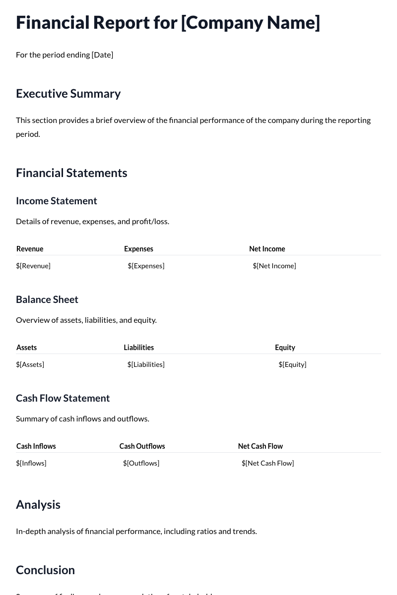 Financial Report