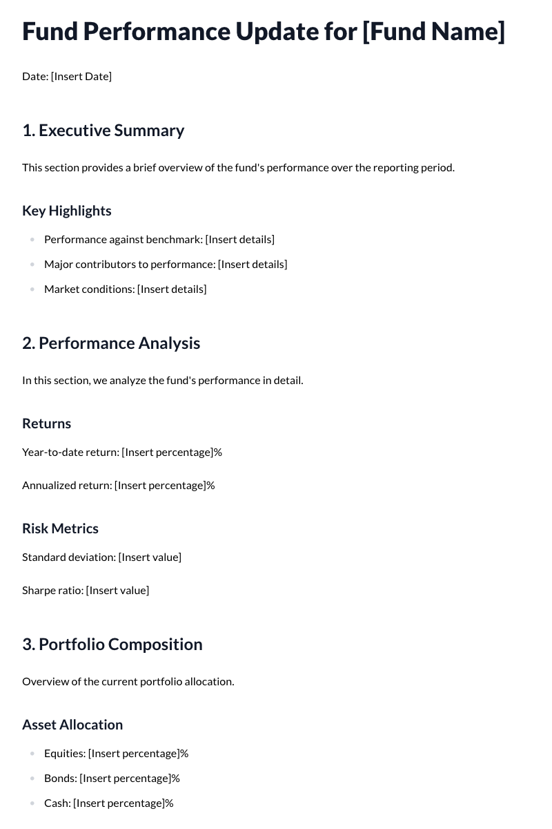 Fund Performance Updates