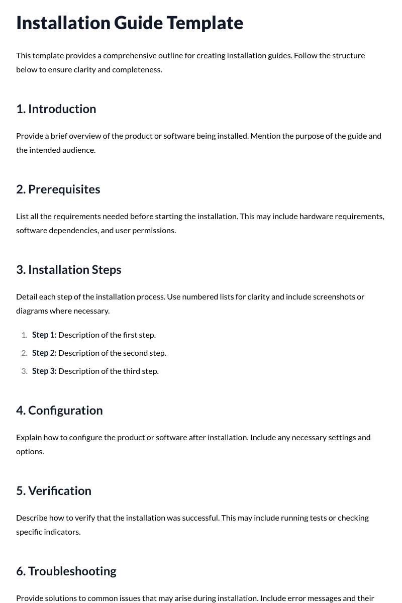 Installation Guides