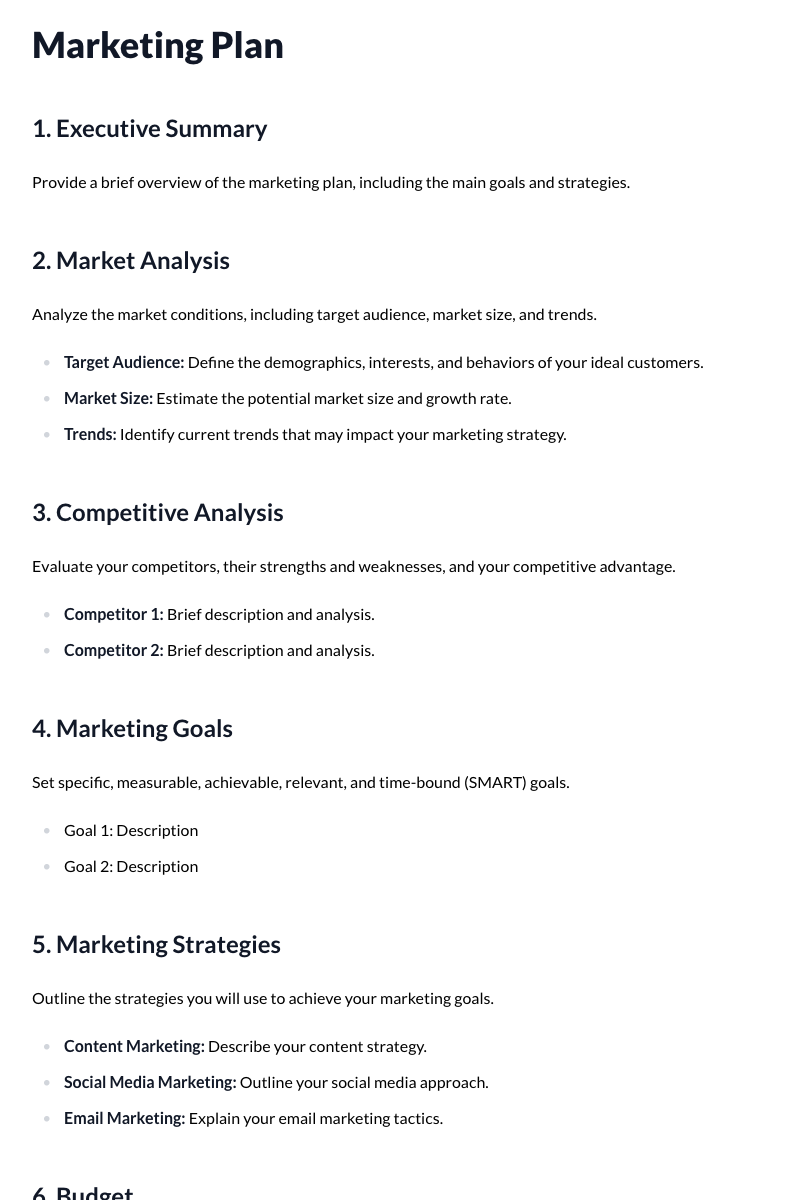 Marketing Plan