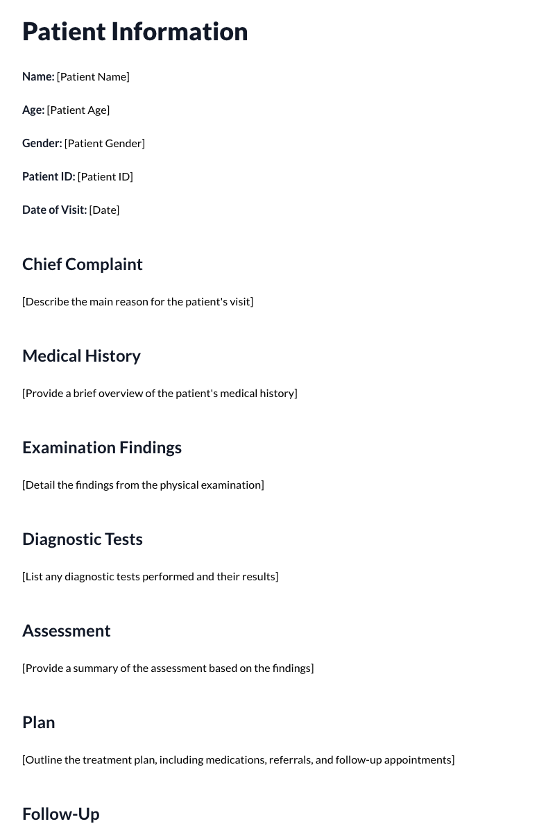 Medical Report Template