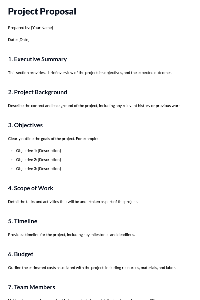 Project Proposal