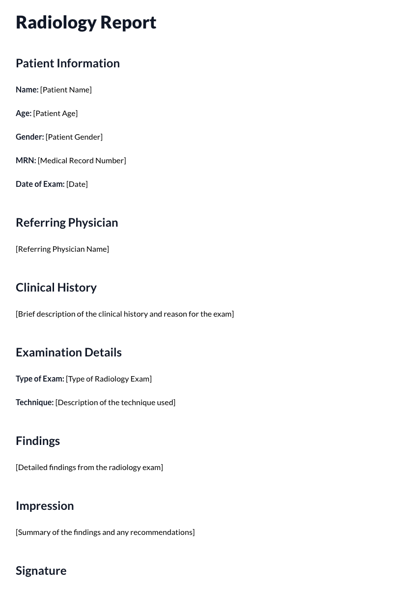 Radiology Reports